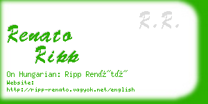 renato ripp business card